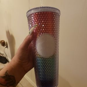 Pride Starbucks studded tumbler